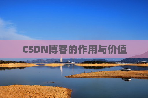 CSDN博客的作用与价值